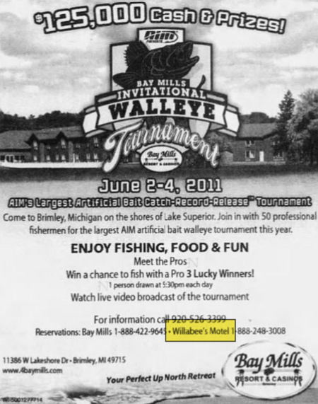 Willabees Motel - May 18 2011 Ad (newer photo)